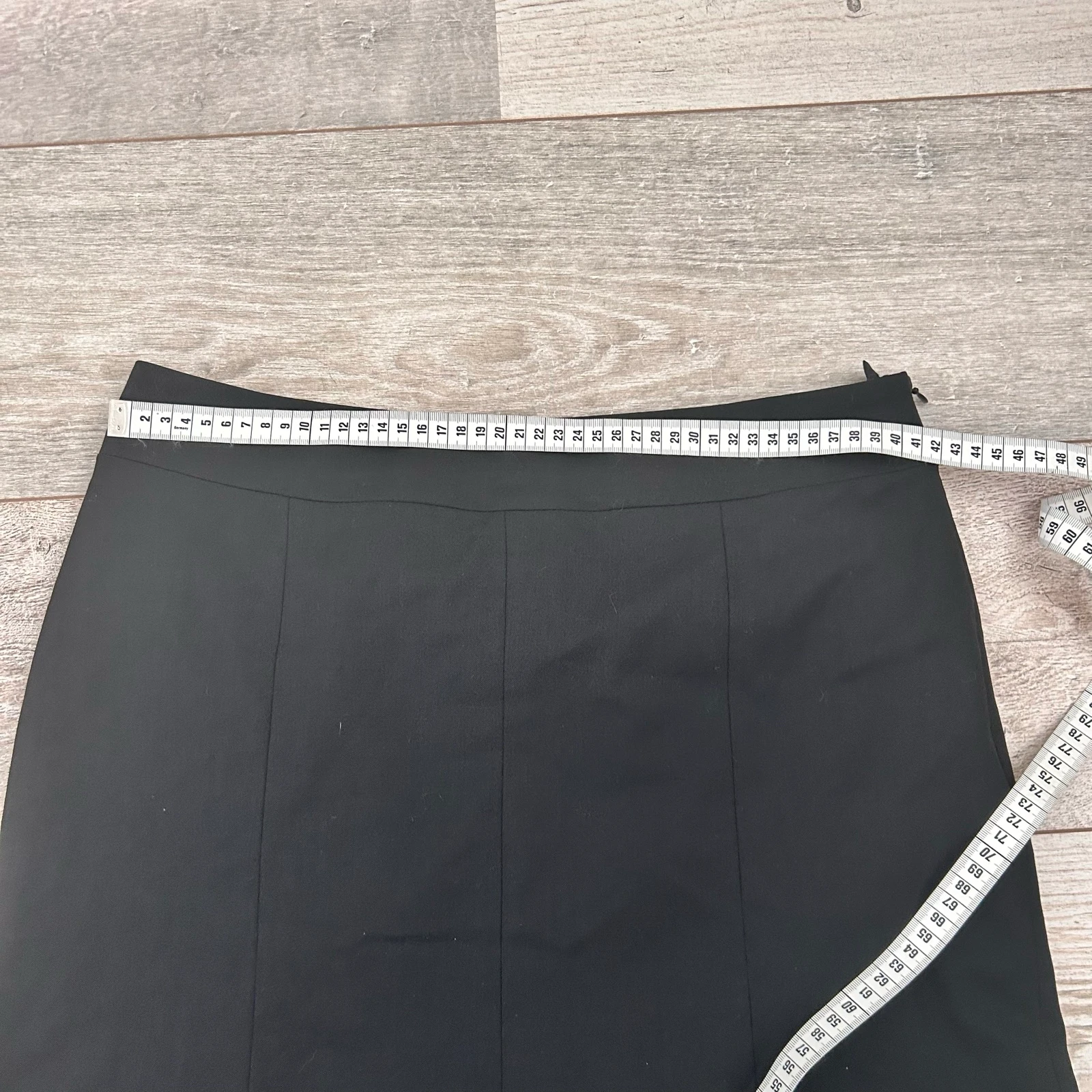 Mexx Faldones Negro de Tubo Línea A Mezcla de Lana Formal – Talla 38 – photo 7